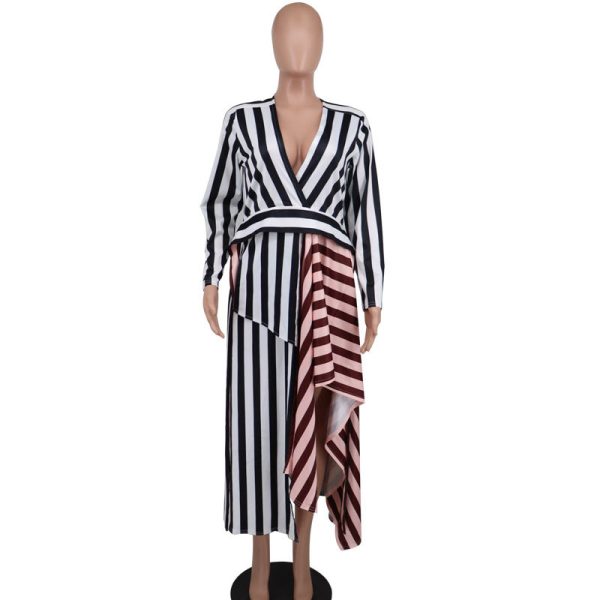 Loose Striped Dress Design Foreign Trade Casual Dress - Image 4