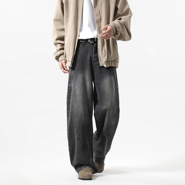 New Men's Matchet Pants Stitching Three-dimensional Design Trousers