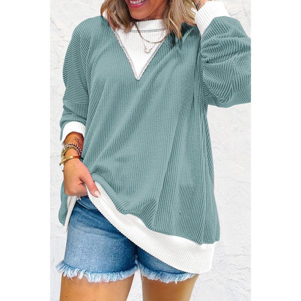 Round Neck Long Sleeve Pullover Women's Sweater - Image 4
