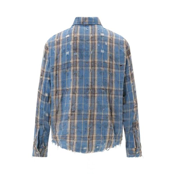 Fashion Personality Hole Vintage Shirt - Image 3