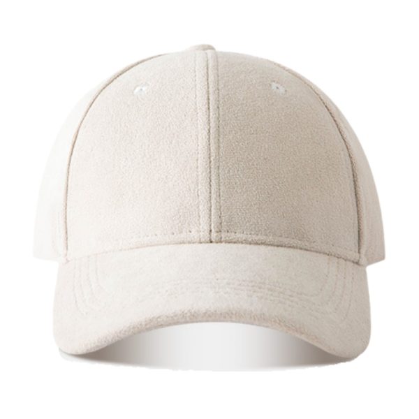 Suede Solid Color Soft Top Baseball Cap Simple Lambswool - Image 4