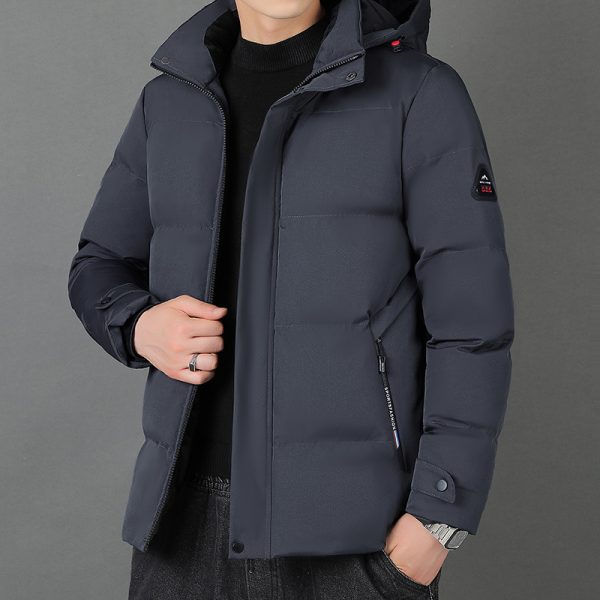 Men's Fashion Individual Casual Hooded Cotton Jacket - Image 5