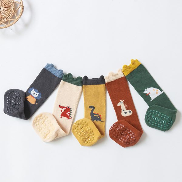 Combed Cotton Non-slip Sole Room Socks Large Version Dispensing - Image 4
