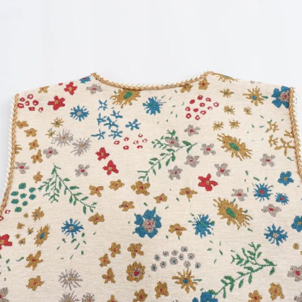 Jacquard Casual Women's Fashion Vest - Image 3