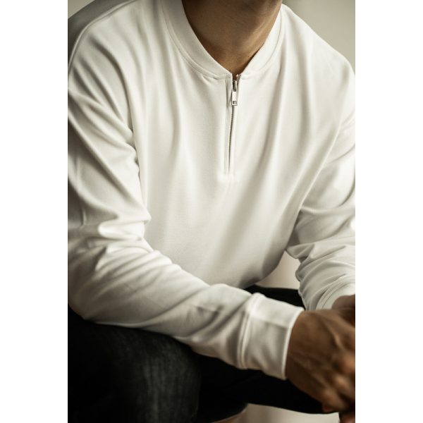 Half Long-sleeve Zipper T-shirt Men's Casual Bottoming Shirt - Image 6