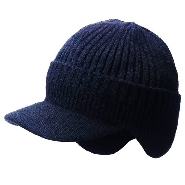 Warm Ear Protection Hat Men's Thickened Woolen Cap - Image 7
