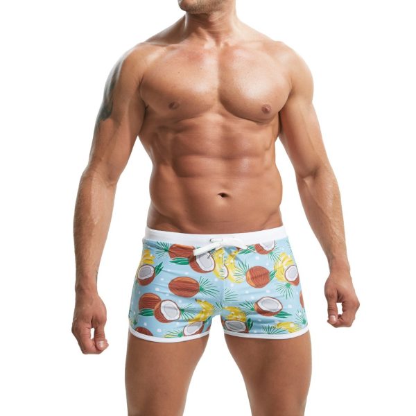 Summer Men's Nylon Printing Swim Briefs - Image 3