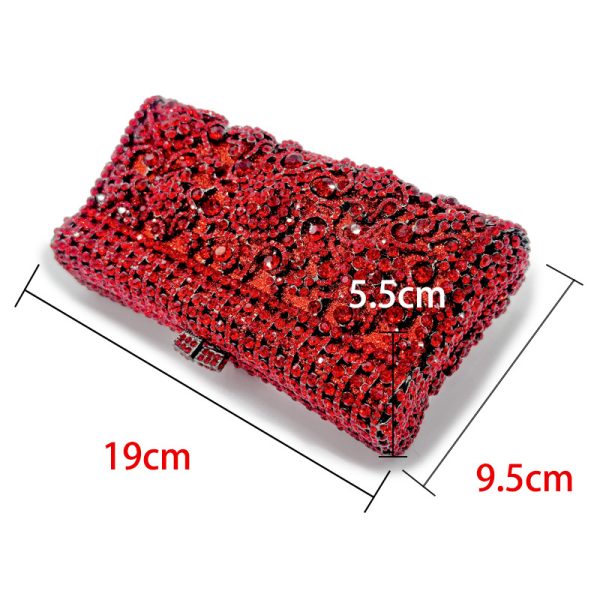 Handmade Spot Drill Dinner Bag Fashion Lady - Image 2