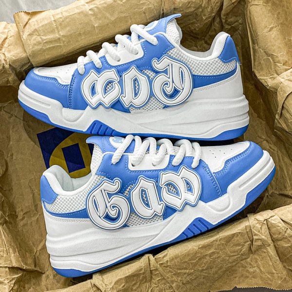 Mesh Surface Platform Bread Casual Canvas Shoes - Image 2