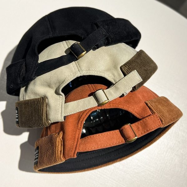 Corduroy Brimless Skullcap Women's Hip Hop - Image 4
