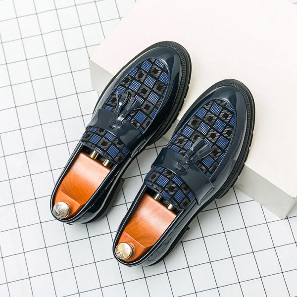 Men's Platform Shoes Plus Size Leisure Slip On Leather Shoes - Image 7