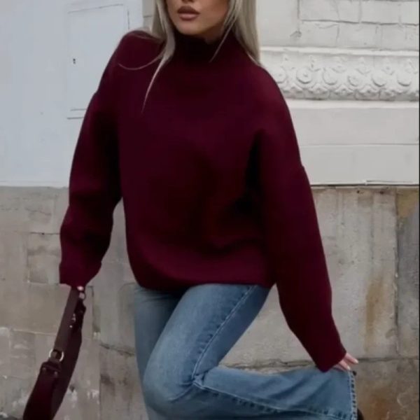Women's Casual Loose Pullover - Image 4