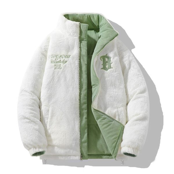 Faux Cashmere Coat Men's Double-sided Stand Collar - Image 2