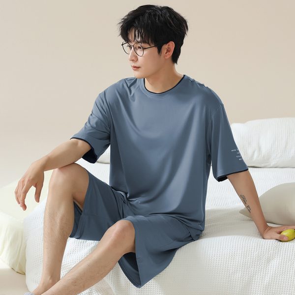 Short Sleeve Cool Wearable Ice Silk Homewear - Image 6