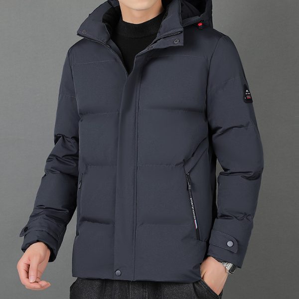 Men's Fashion Individual Casual Hooded Cotton Jacket - Image 2