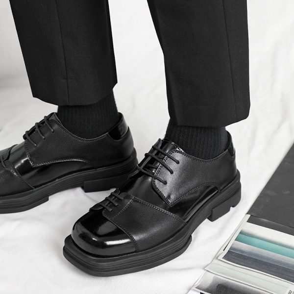 Men's Korean-style Retro Easy Matching British Style Leather Shoes - Image 6