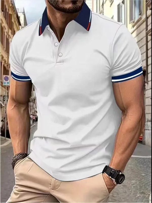 Plain Printing Series Men's Casual Short Sleeve - Image 6