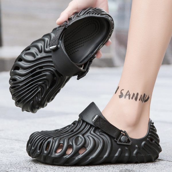 Fashion Summer New Casual Men's Shit Feeling Closed-toe Slippers - Image 3