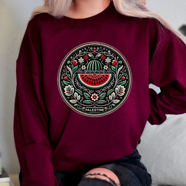 Cartoon Casual Watermelon Pattern Sports Sweater - Image 6