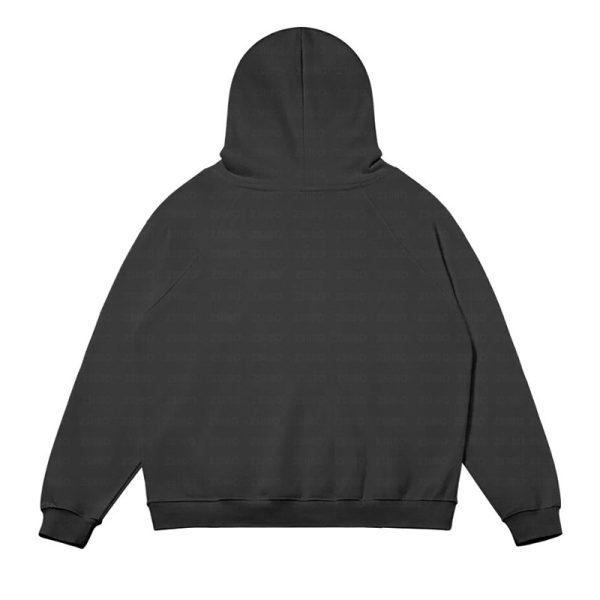 Retro Casual Simple Lip Printings Hoodie For Women - Image 3