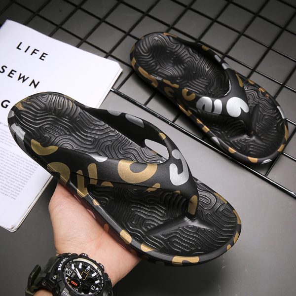 Men's Flip Flops Fashion Outwear Home Bathroom Slippers - Image 7