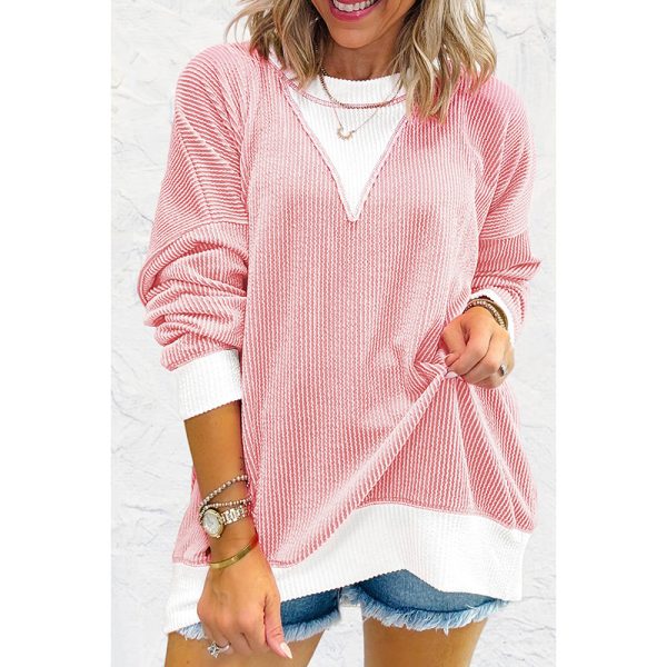 Round Neck Long Sleeve Pullover Women's Sweater - Image 3