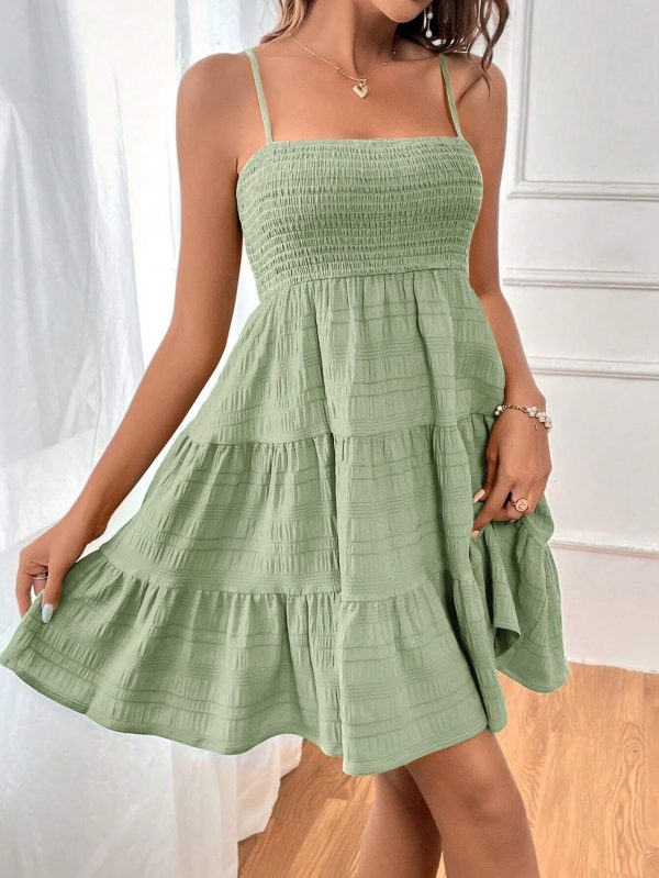 Women's Pure Color All-matching Texture Dress - Image 10