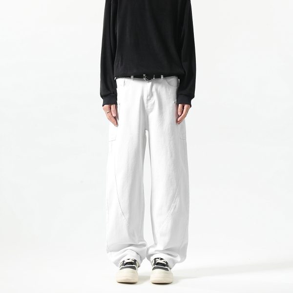New Men's Matchet Pants Stitching Three-dimensional Design Trousers - Image 6