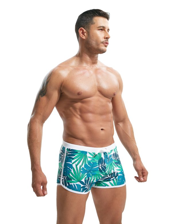 Summer Men's Nylon Printing Swim Briefs - Image 8