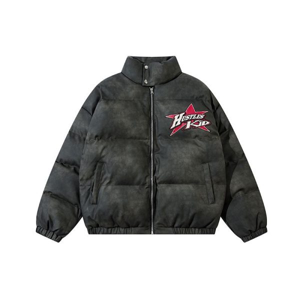 High Street Vibe All-match Embroidery Cotton Coat Jacket - Image 2