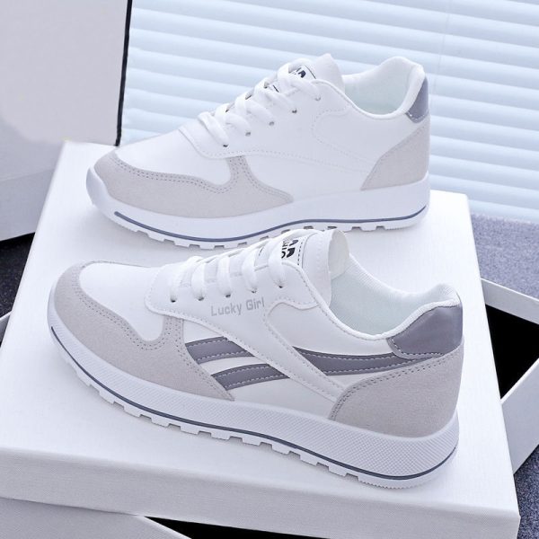Student Running Sports White Daddy Shoes Women - Image 2