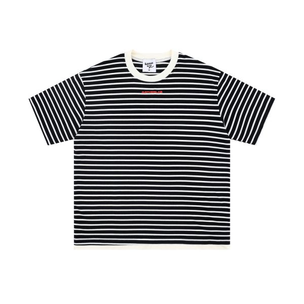 Striped Round Neck Short Sleeve T-shirt Men's Casual Top - Image 5