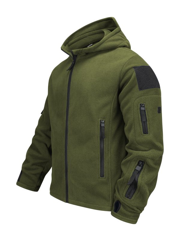 Men's Outdoor Keep Warm Fleece Cold-proof Shell Jacket - Image 7