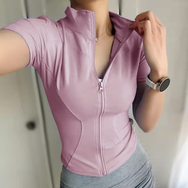 Female Skinny Slimming Quick-drying Breathable Short Sleeves - Image 9