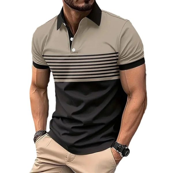 Plain Printing Series Men's Casual Short Sleeve - Image 5