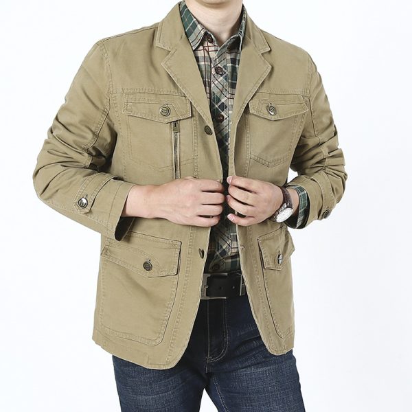 Leisure Suit Men's Clothing Cotton Jacket - Image 4