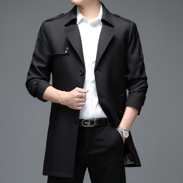 Casual Single-breasted High-end Plus Size Men's Jacket - Image 6