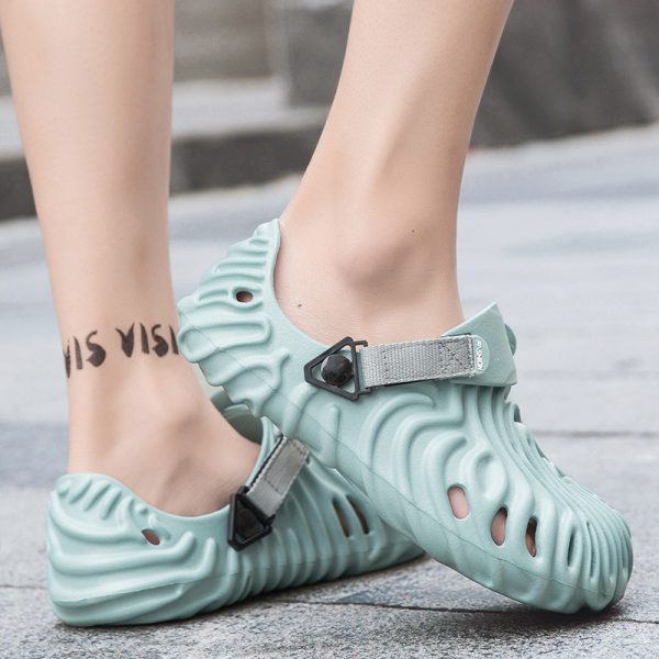 Fashion Summer New Casual Men's Shit Feeling Closed-toe Slippers - Image 2