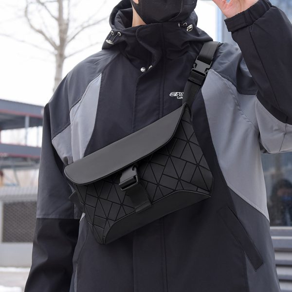 Rhombus Crossbody Design Fashion Trend Rui Camp Men's Bag - Image 2