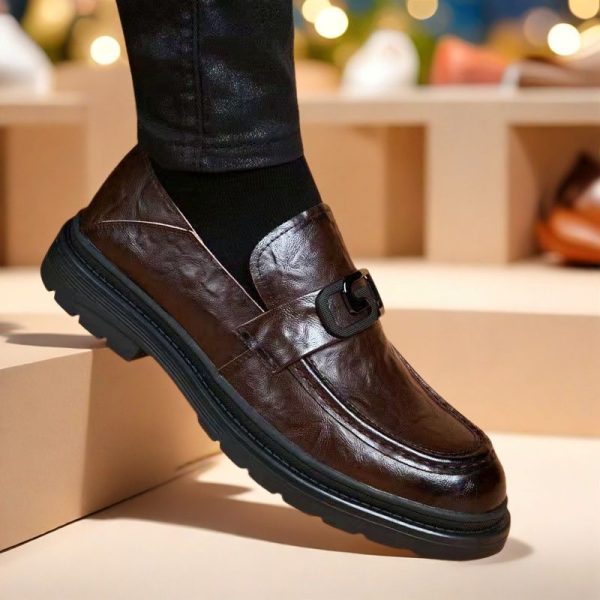 Men's Business Casual Leather Shoes - Image 2