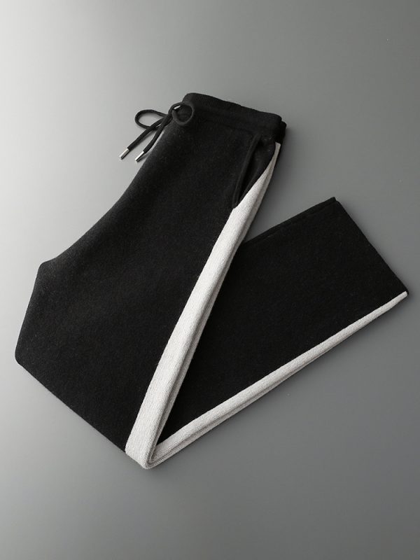 Men's Outerwear Thick Warm Leisure Knitted Wide-leg Pants - Image 5