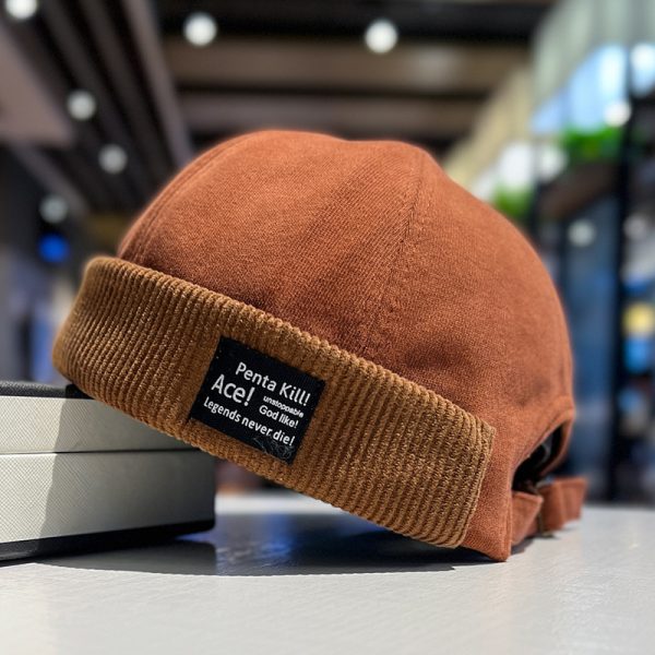 Corduroy Brimless Skullcap Women's Hip Hop - Image 8