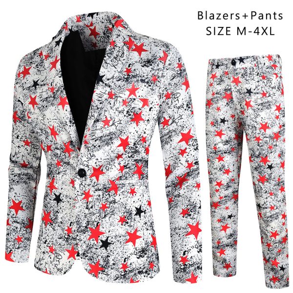 Digital New Print Leisure Suits For Men Two-piece Set - Image 10