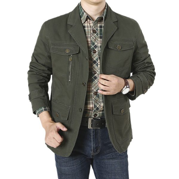 Leisure Suit Men's Clothing Cotton Jacket - Image 5