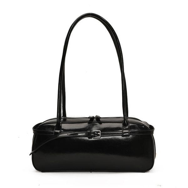 Leather Commuter Bag Handbag Underarm - Image 6