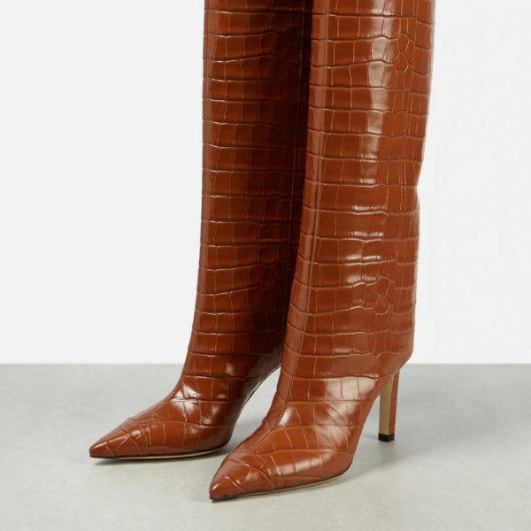 Women's Shoes Pointed-toe Stiletto High-top Boots - Image 4