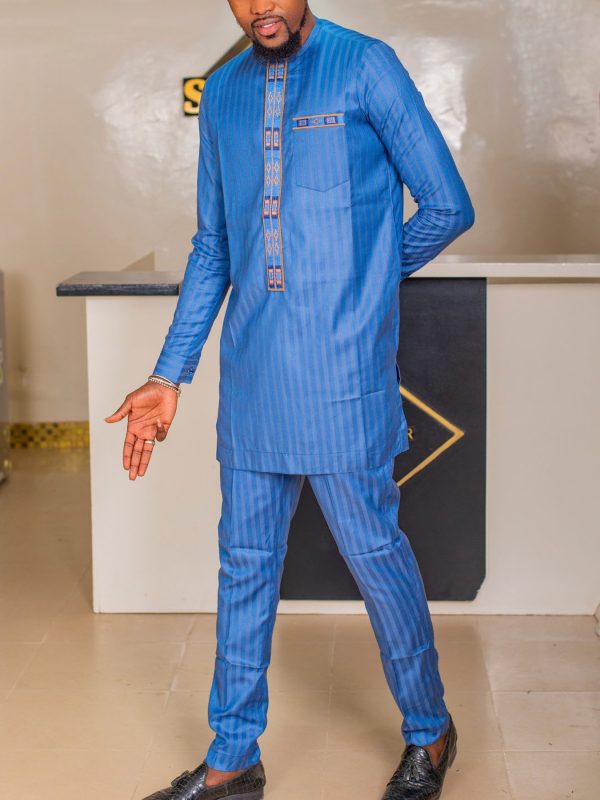 Men's Traditional Top And Pants Suit Style - Image 6
