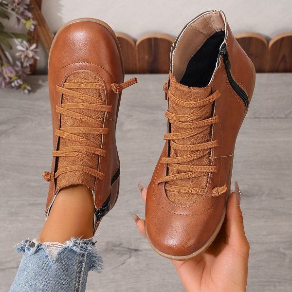 Female Plus Size British Martin Boots Casual Boots - Image 4