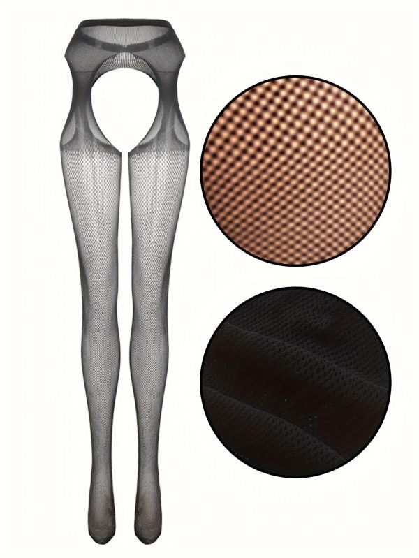 Women's European And American Hollow Bottoming Pantyhose - Image 6