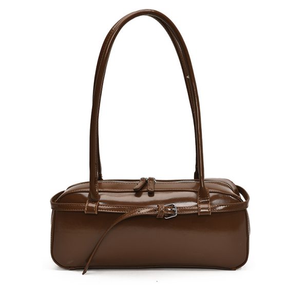 Leather Commuter Bag Handbag Underarm - Image 3